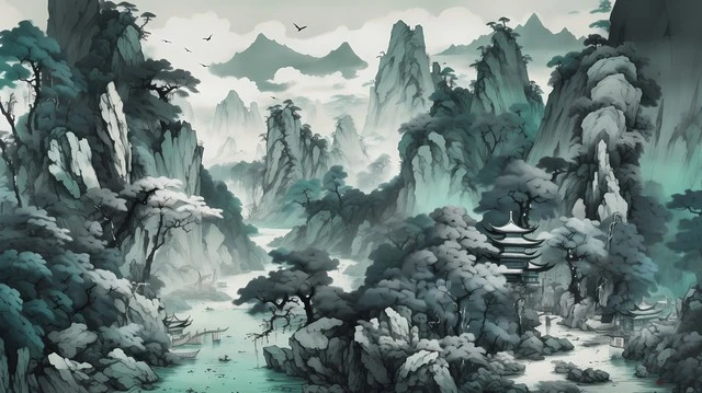 墨香情：水墨国风建模与技能特效数据全解析-游昕怀旧手游论坛