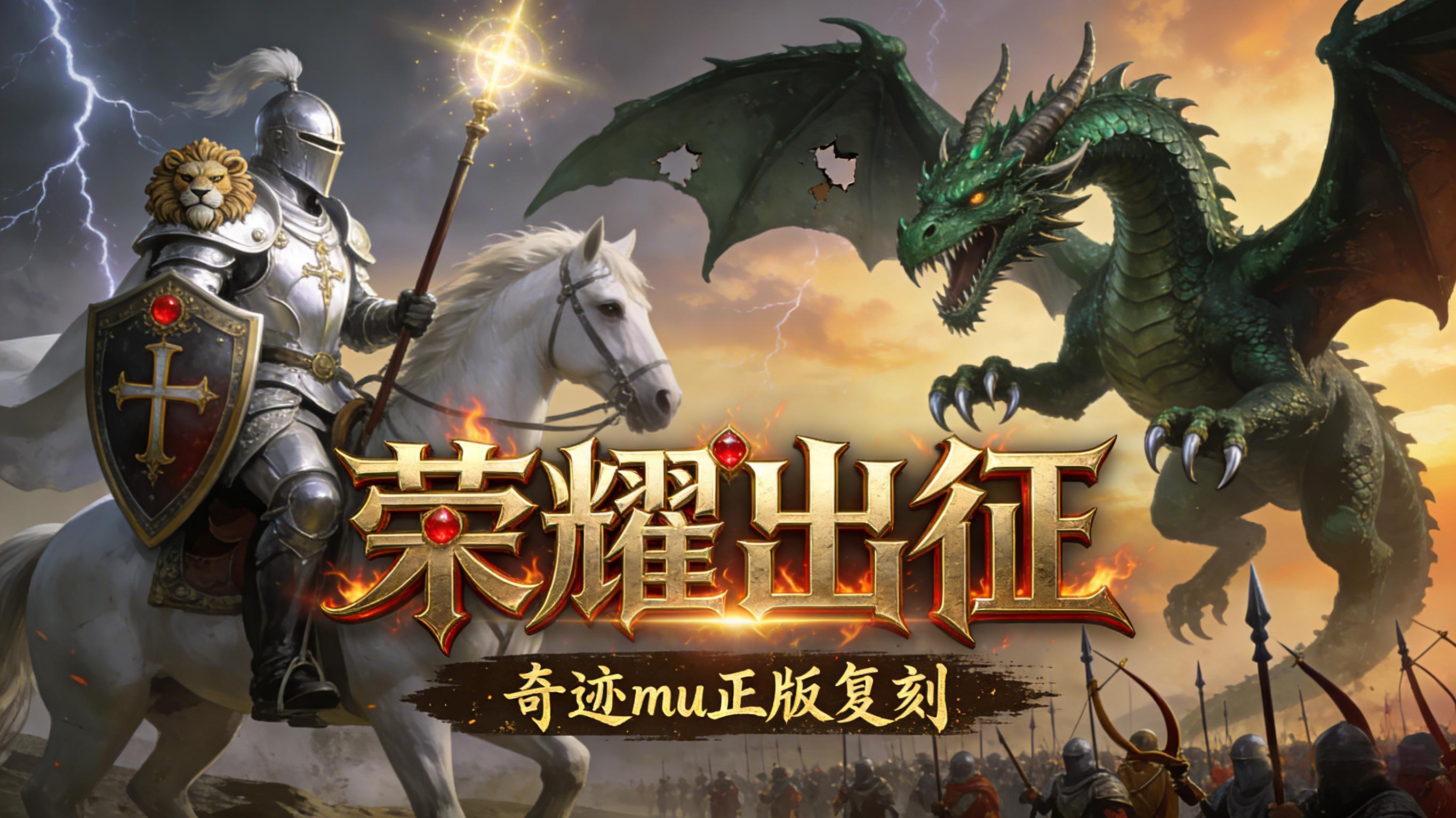 《奇迹mu：荣耀出征》正版授权奇迹mu，今日新区震撼开启！-游昕怀旧手游论坛