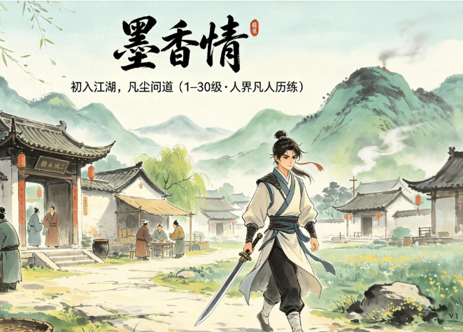 《墨香情》初入江湖，凡尘问道（1–30级·人界凡人历练）-游昕怀旧手游论坛 - 经典怀旧手游玩家交流社区